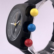 lip new mach 2000 chronograph bracelet caoutchouc roger tallon  boite et papier garantie 2 ans 2