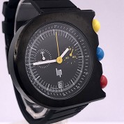 lip new mach 2000 chronograph bracelet caoutchouc roger tallon  boite et papier garantie 2 ans 5