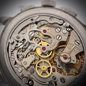 omega vintage 1943 handwind chronograph steel cal lemania 2310 early version 2278 2 6