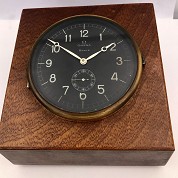 omega vintage 1947 boat clock marine 8 days in a palm tree support 4