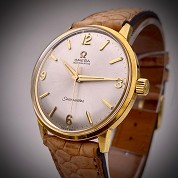 omega vintage 1968 seamster automatic diameter 34 5 mm ref 165 001 cal 552 gold plated 2
