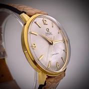 omega vintage 1968 seamster automatic diameter 34 5 mm ref 165 001 cal 552 gold plated 5
