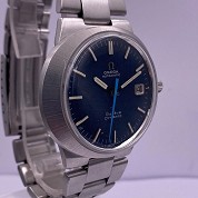 omega vintage 1970 dynamic auto blue dial steel bracelet ref 135 033 cal 601 4