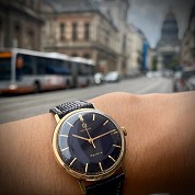 omega vintage 1970 geneve gold 18ct 34mm calibre 601 ref 131 2516 1