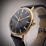 omega vintage 1970 geneve gold 18ct 34mm calibre 601 ref 131 2516 2