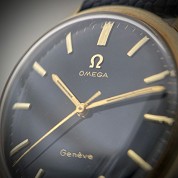 omega vintage 1970 geneve gold 18ct 34mm calibre 601 ref 131 2516 3