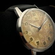 omega vintage arab numerals patina 5