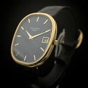 patek philippe vintage 1970s ellipse jumbo  yellow gold 18 kt automatic ref 3605 4