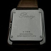 poiray modern ma premiere steel quartz mens jumbo size 6