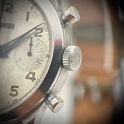 pontiac vintage chronograph belgian army forces aeriennes belges 6b 234 mvt valjoux 22 3