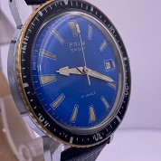 prim vintage diver sport incredible blue dial 37mm 2
