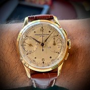 pronto verdal vintage chrono arbu gold plated venus 188 1