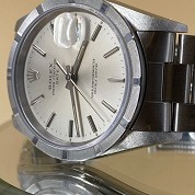rolex future vintage 1991 almost n o s oyster date silver dial ref 15210 cal 3135 serie n 2