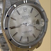 rolex future vintage 1991 almost n o s oyster date silver dial ref 15210 cal 3135 serie n 5