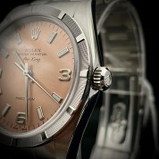 rolex future vintage 2002 airking ref 14010m salmon dial superb 36mm 2