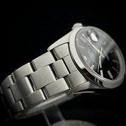 rolex modern 1993 date ref 15200 silver dial 34mm cal 3135 serial s 3
