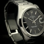 rolex modern 1993 date ref 15200 silver dial 34mm cal 3135 serial s 4