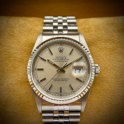 rolex modern 1994 datejust ref 16234 silver dial with paper serial w punched paper 1