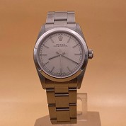 rolex modern 1998 lady mid size silver dial ref 77080 serial a serie saphire 1