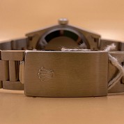 rolex modern 1998 lady mid size silver dial ref 77080 serial a serie saphire 31mm 6