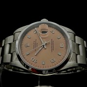 rolex modern 1999 date ref 15200 sc salmon dial series a 2