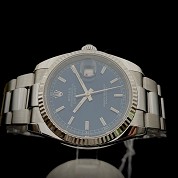 rolex modern 2005 datejust ref 116234 blue dial with paper serial d not punched paper 5