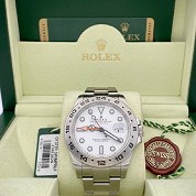 rolex modern 2013 explorer ii  ref 216570 white dial full set 6
