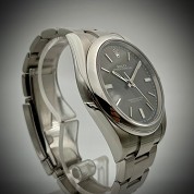 rolex modern 2015 oyster perpetual grey dial o p op ref 114300 with card 4