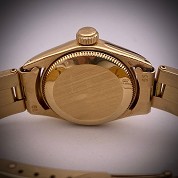 rolex vintage 1972 oyster perpetual 25mm lady  6719 18ct gold lady tapisserie dial 3