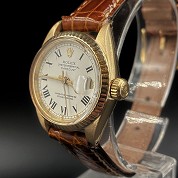 rolex vintage 1978 oster perpetual datejust 25mm lady  6717 8  18ct gold lady full set 4
