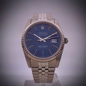 rolex vintage 1989 datejust ref 116234 blue dial 5