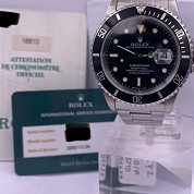 rolex vintage 1996 submariner date 16610 steel t serial with orig punched paper 6