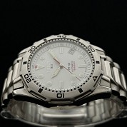 tissot pr100 rare white dial p663 763 automatic full stainless steel 2
