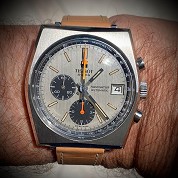 tissot vintage 1975 navigator 45502 steel approx 40mm chrono cal lemania 1341 1