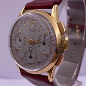 universal geneve vintage 1942 chronograph gold ref 12492 compax cal 285 4
