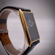 universal geneve vintage 1974 jumbo rectangular gold 18 kts gogeous blue dial 3