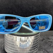 vintage blue versus sunglasses from versace new old stock 1980s 1990s mod e93 1 coloris 646 4
