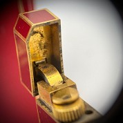 vintage cartier classic red laque gas lighter briquet de poche rare 5