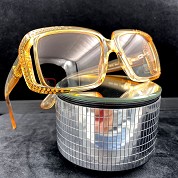 vintage versace 1980s 1990s sunglasses nos new old stock never wron mod 384 s coloris 741 orange 5