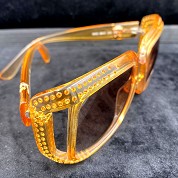 vintage versace 1980s 1990s sunglasses nos new old stock never wron mod 384 s coloris 741 orange 6