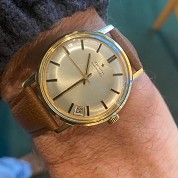 zenith vintage 1970s automatic 34mm 18ct gold cal 2552pc 1