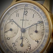 zenith vintage chronograph ref 12427 diam 35mm y gold 18ct 3