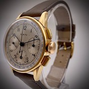 zenith vintage chronograph ref 12427 diam 35mm y gold 18ct 5